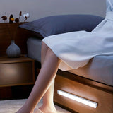 Light Up Your Home With 1pc Motion Sensor Cabinet Light - USB Rechargeable & Battery Powered!