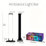 1 set, Smart LED Light Bars - RGB Night Light with Remote and App Control, Music Sync Backlight for Gaming TV, Bedroom Decoration, and Desktop Lamp