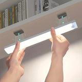 Light Up Your Home With 1pc Motion Sensor Cabinet Light - USB Rechargeable & Battery Powered!