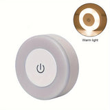 1pc Dimmable LED Touch Night Light for Bedroom, Aisle, Washroom, Living Room - Warm/White Light