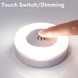 1pc Dimmable LED Touch Night Light for Bedroom, Aisle, Washroom, Living Room - Warm/White Light