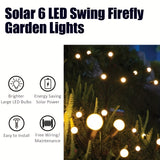 Solar Firefly Garden Lights - Set of 6/8/10 LED Wind-Driven Lamps for Lawn Decoration and Ramadan Festival