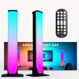 1 set, Smart LED Light Bars - RGB Night Light with Remote and App Control, Music Sync Backlight for Gaming TV, Bedroom Decoration, and Desktop Lamp